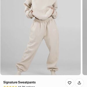 Comfrt - Signature Sweatpants and Hoodie in Bone